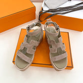 Havane 30 Sandal Light Brown Suede