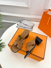 HELIA 60 SANDAL BROWN SUEDE