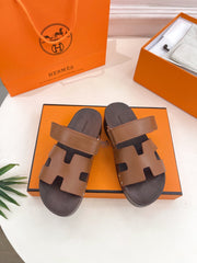 KOS CLOG IN BRONZE BROWN CALFSKIN