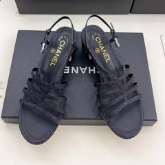 BLACK ROMAN 5 CM SANDALS