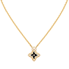 STAR PEDANT PINK GOLD DIAMOND NECKLACE