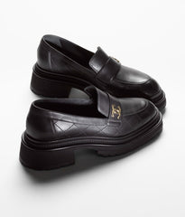 MOCCASINS BLACK CALFSKIN