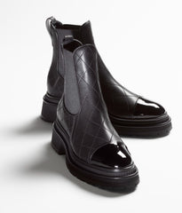 SHORT BOOTS BLACK CALFSKIN
