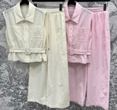 Loewe 25 Vest Suit Cotton Linen