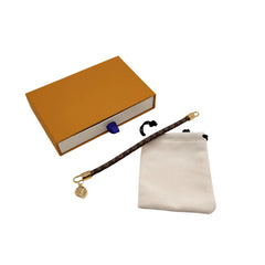 LV BAG LEATHER GOLD BRACELET