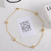 ANAGRAM 5 MOTIFS GOLD NECKLACE