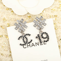 19 DOUBLE C SNOW SILVER EARRINGS