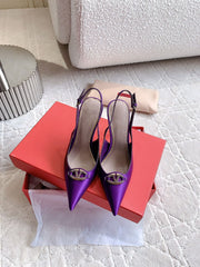 Vlogo Slingback Pump 90MM Purple