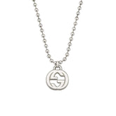 INTERLOCKING NECKLACE G PENDANT STERLING SILVER