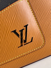 MARELLE 25 HONEY GOLD EPI GRAINED COWHIDE LEATHER