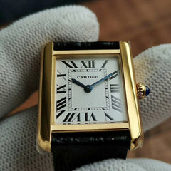 TANK LOUIS QUARTZ GOLD CASE