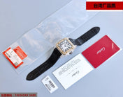 SANTOS 100XL 42MM DIAMOND GOLD BEZEL
