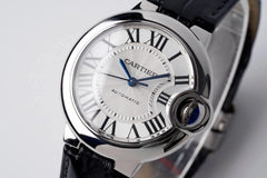 BALLON BLEU 33MM AUTOMATIC WHITE DIAL LEATHER 2021