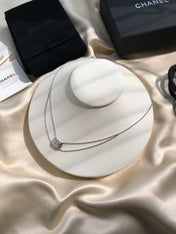 CRUSH SILVER DIAMOND NECKLACE