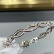 ROSE DIAMOND SILVER BRACELET