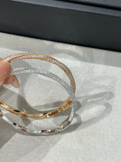 GRA SPIRAL DIAMOND PAVED BRACELET