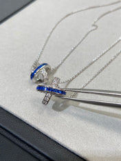 LIENS DIAMOND SILVER NECKLACE