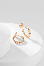 BEE LOVE DIAMOND HOOP EARRINGS