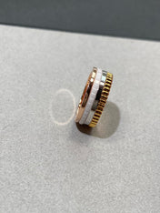 QUATRE WHITE EDITION PINK GOLD RING