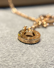 DREAM MOP DIAMOND PAVED PINK GOLD NECKLACE