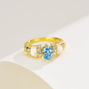 PARAIBA GOLD DIAMOND RING