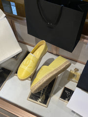 ESPADRILLES YELLOW LAMBSKIN