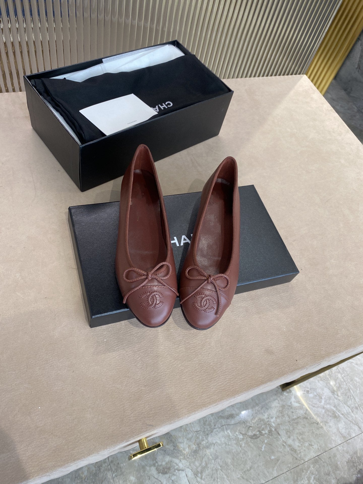 BALLET FLATS BURGUNDY LAMBSKIN