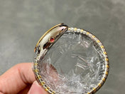 SERPENTI SPIGA GOLD SILVER CERAMIC WHITE DIAL