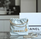 CC 22 ANTIBA HOBO BAG LIGHT BLUE 20CM