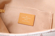 LV WOC 2WAY CHAIN WHITE PINK LEATHER