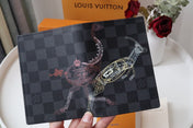 PASSPORT COVER 14 BLACK CANVAS
