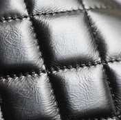 CC VANITY CASE 17 BLACK LAMBSKIN SILVER HARDWARE
