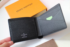 LV 25S MULTIPLE WALLET IN MONOGRAM ECLIPSE COATED CALFSKIN