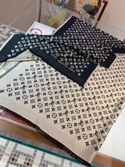 LV SCARF 200 CM IN WOOL MIX SILK 737209