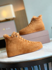 LP WINTER NUAGES HIGH SNEAKERS CARAMEL LAMBSKIN