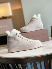 LP WINTER NUAGES HIGH SNEAKERS CREAMY WHITE LAMBSKIN