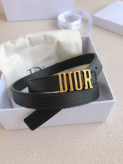 DIOR 25S BELT 20 MM IN BLACK CALFSKIN 613178