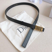 DIOR 25S BELT 20 MM IN BLACK CALFSKIN 613178