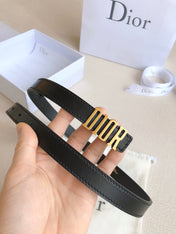 DIOR 25S BELT 20 MM IN BLACK CALFSKIN 613178