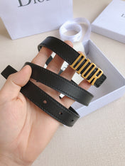 DIOR 25S BELT 20 MM IN BLACK CALFSKIN 613178