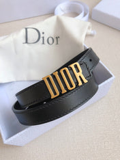 DIOR 25S BELT 30 MM IN BLACK CALFSKIN 613179
