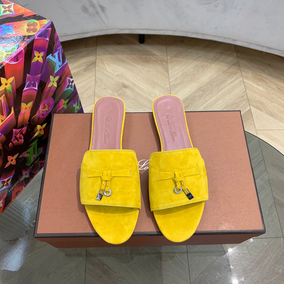 LP SUMMER CHARMS SANDALS YELLOW SUEDE