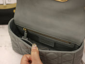 CARO MINI BAG 20 IN LIGHT BLUE CALFSKIN