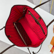 NEVERFULL MM 32 BROWN RED DAMIER AZUR