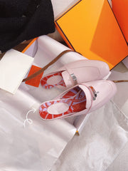 0Z Mule Pink Calfskin