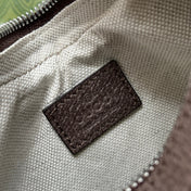 ATTACHE MINI BAG 23 IN BEIGE GG AND BROWN TRIM CALFSKIN