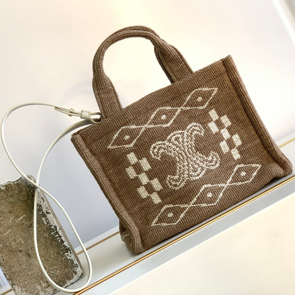 TRIOMPHE 26 FABRIC BROWN WHITE