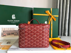 MUSE VANITY CASE 20 IN CLASSIC RED GOYARDINE CANVAS