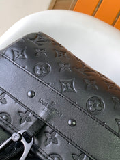 DISCOVERY BACKPACK 54 IN BLACK EMBOSSED MONOGRAM CALFSKIN