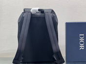 MEDIUM BACKPACK 38 IN BLACK OBLIQUE MIRAGE CALFSKIN